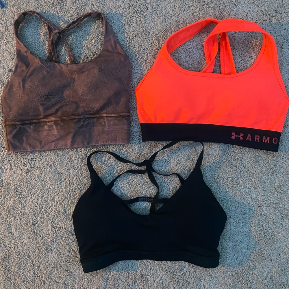 Sports bra bundle (lululemon, under armour, nike)